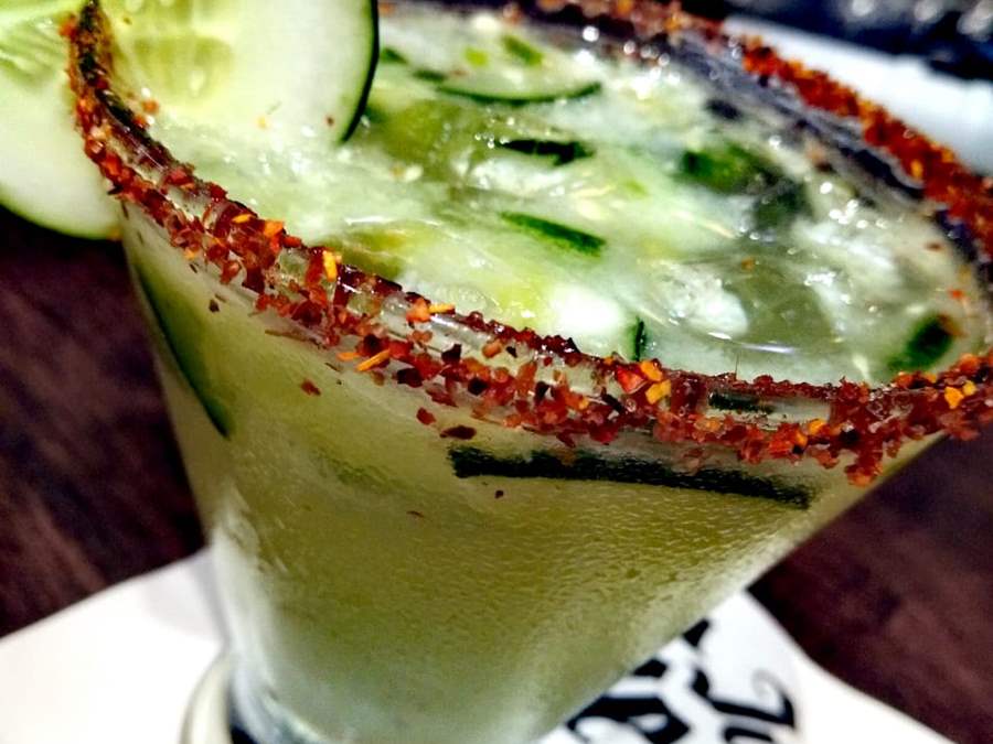 Margarita with salt and lime